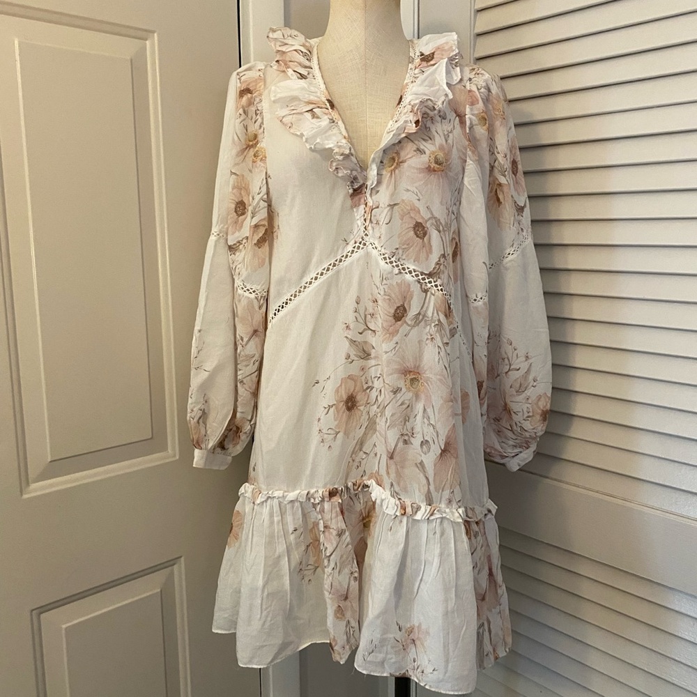 H&M Floral Ruffle Dress -Size 4